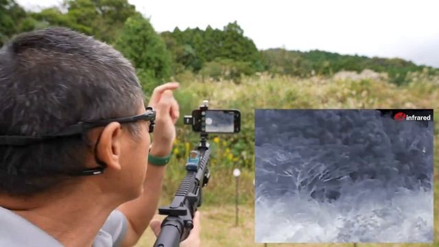 Infiray T2 pro mount on the airgun, one button to share the hunting video смотреть онлайн