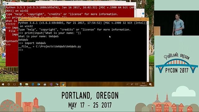 Steve Dower I Installed Python 3 6 on Windows and I Liked It PyCon 2017 смотреть онлайн