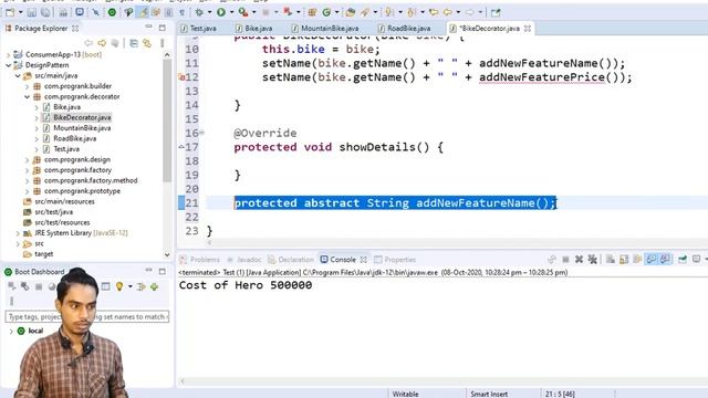#05 Design Patterns [Hindi] | Decorator Design Pattern in Java | Structural Pattern смотреть онлайн