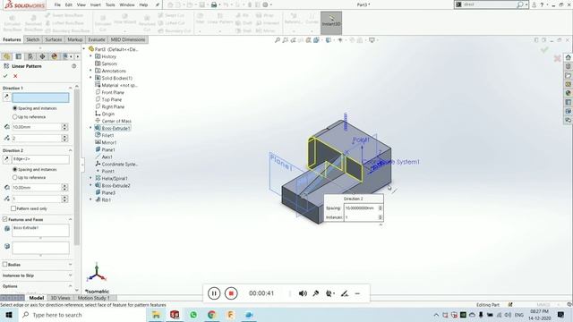 #Linear and #circular #pattern #solidworks #tutorial #for #beginners #BTech_Engineers смотреть онлайн