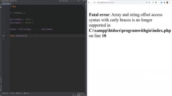 PHP String Data Type - Heredoc & Nowdoc Syntax - Full PHP 8 Tutorial