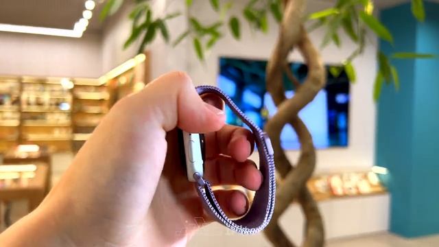 Ремешок Band Mesh для Apple Watch 42/44 mm, нержавеющая сталь (Сиреневый) смотреть онлайн