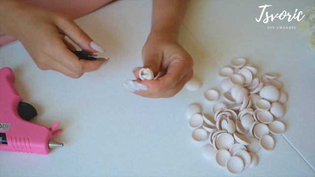 Розочки зефирки из фома 2 мм / Marshmallow roses from foma 2 mm / DIY TSVORIC смотреть онлайн