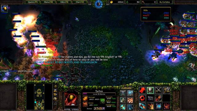 Warcraft 3 : X Hero Siege Cerfelios 9.1a смотреть онлайн