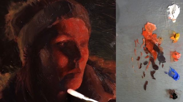 Portrait Painting In Oils ON COPPER! - A Portrait Of My Wife