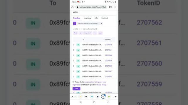 Как добавить отчеканенный Pix NFT в кошелёк,для возможности продать на Marketpla