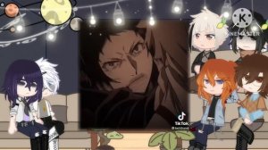 BSD high school AU react to original |Part 2/3| eng/rus