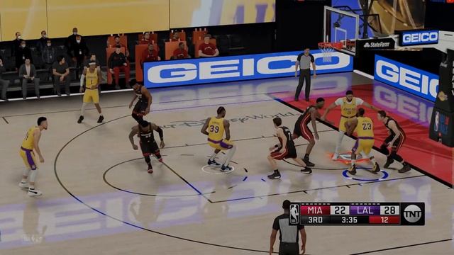 NBA 2K21 Ultra Next Gen Graphics Orlando Bubble Mod | HEAT at LAKERS GAME 1 | PC Gameplay смотреть онлайн