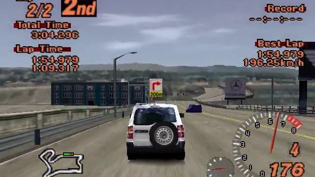 Gran Turismo 2: 4WD Challenge - Mitsubishi Pajero Mini '98 - Seattle Circuit Full Course смотреть онлайн