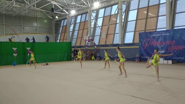 Гимнастика обруч "Февральские Узоры" смотреть онлайн