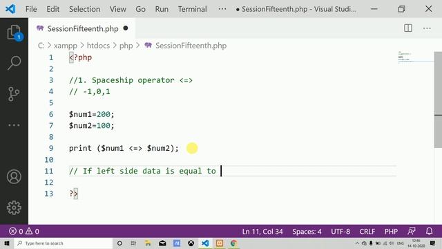 Learn PHP in Hindi | Spaceship Operator in PHP | Tutorial for Beginners | PHP @Session15th смотреть онлайн