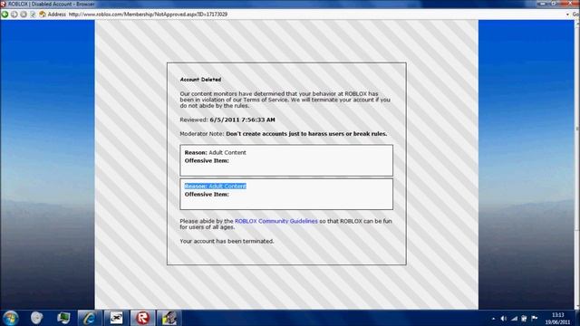 Account deleted on ROBLOX for no reason. смотреть онлайн