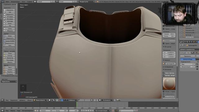 Моделирование обмундирование персонажа... В Blender - 12 (стрим) смотреть онлайн
