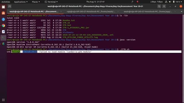 How to use Income Tax ITR Java Utilities in Ubuntu 20.04. Fix : Error: JavaFX runtime components.. смотреть онлайн