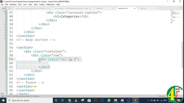 7 - Creating Categories page | HTML Responsive Theme Development using Bootstrap, CSS and JQuery смотреть онлайн