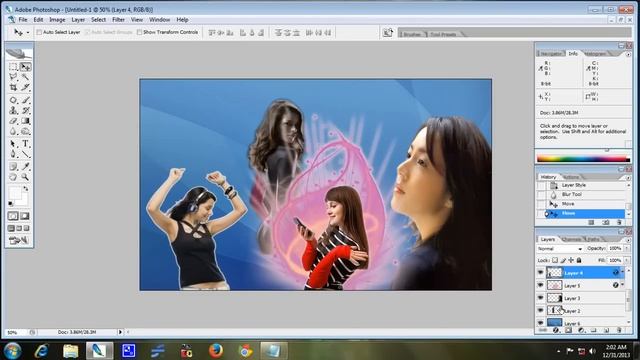 PHOTOSHOP : HOW TO CREATE BANNER ON PHOTOSHOP CS2 смотреть онлайн