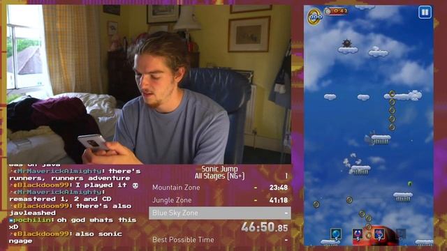 Sonic Jump: All Stages (NG+) in 1:34:16 смотреть онлайн