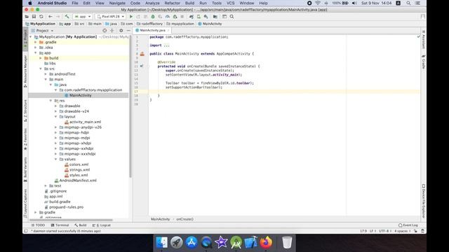 Create Custom Toolbar Title in Android Studio смотреть онлайн