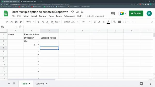 Multiple option selection Dropdown in Google SHEETS смотреть онлайн