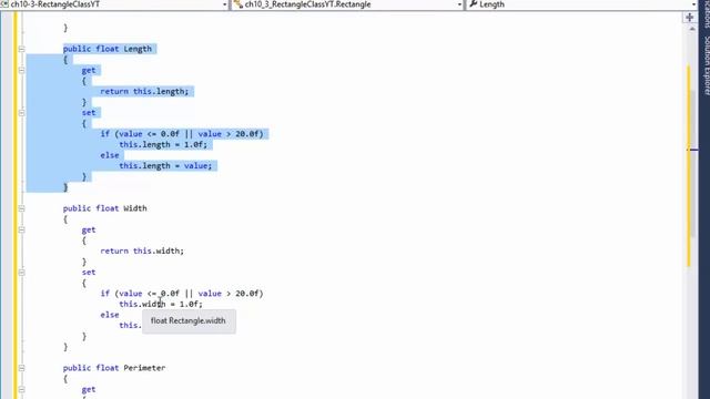 C# Programming Challenge 10.3 Rectangle Class: C# OOP, Classes, Properties, ReadOnly смотреть онлайн