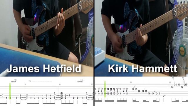 (tab) Metallica - Enter Sandman Guitar Cover [stereo] смотреть онлайн