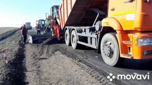 Работа Камаз 6520 кдм, работаем по месту, Курган - Тюмень р254, отсыпаем обочины, возим щебень