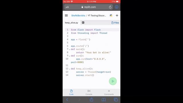 Make Bot Stay Online 24/7 | discord.py fork nextcord | Part 2 смотреть онлайн