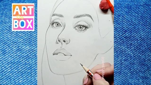 Как нарисовать портрет девушки поэтапно?How to draw GIRL'S portrait смотреть онлайн