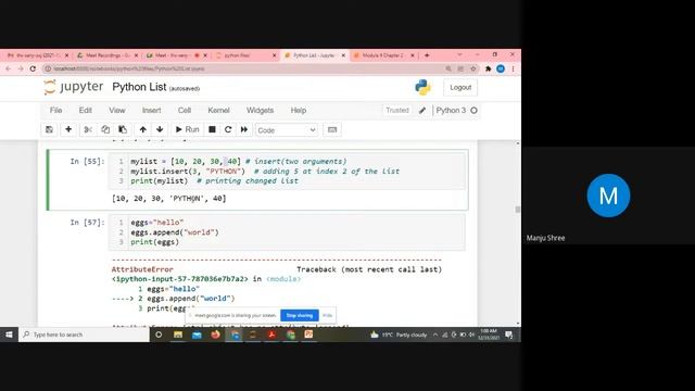 ADP 18CS55 PYTHON LIST METHODS смотреть онлайн