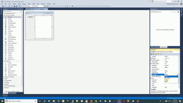 CSharp - Windows Forms - Add vertical scroll bar to multiline textbox смотреть онлайн