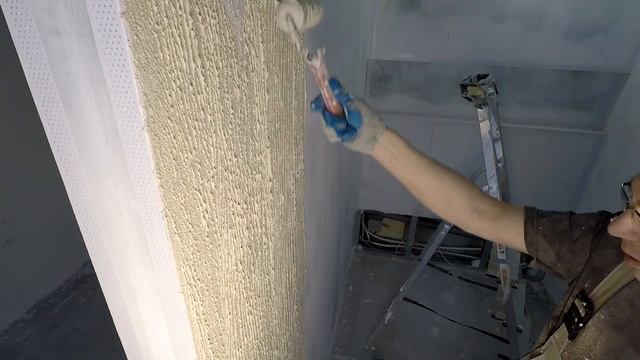 Декоративная штукатурка из плиточного клея, своими руками, за копейки. смотреть онлайн