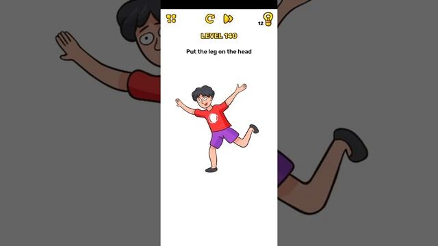 Brain blow level 140 put the leg on the head Walkthrough### смотреть онлайн