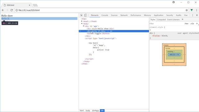 026 VueJs - v-show إظهار وإخفاء العناصر смотреть онлайн