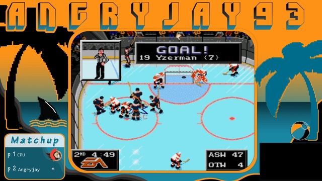 Angryjay93 Unofficial NHL '94 Sega Genesis World Record Run