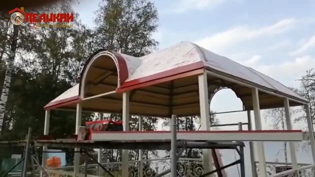 Кровельная шашка.Беседка. смотреть онлайн