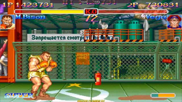 슈퍼 스트리트 파이터 2 터보 ➤ Gizzle (Australia) vs India - Super Street Fighter 2 Turbo смотреть онлайн