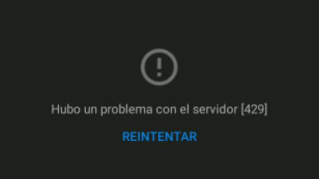 hubo problemas con el servidor [429] REINTENTAR смотреть онлайн