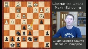 Шахматы. Вариант Найдорфа черными. Сицилианская защита