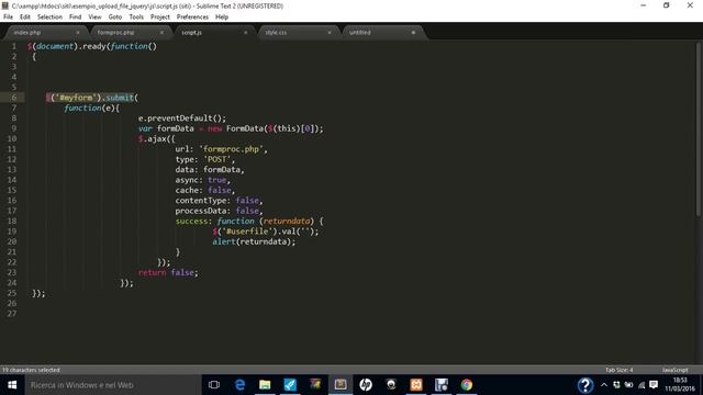 UPLOAD MULTIPLO DI FILE SU SERVER CON PHP E JQUERY смотреть онлайн