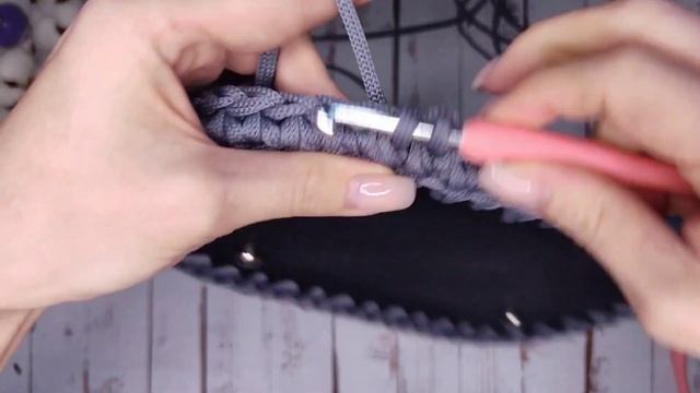 Как вязать рюкзак. МК Рюкзак из полиэфирного шнура. смотреть онлайн