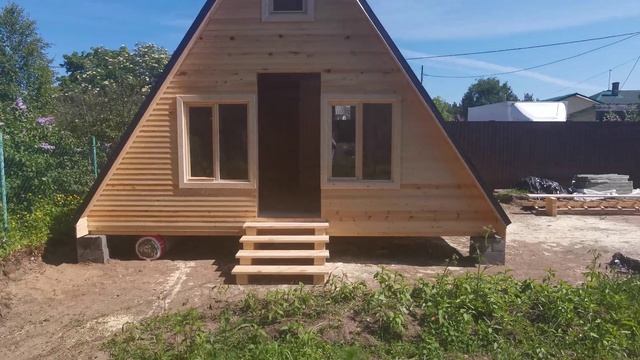 Каркасный дом А-фрейм 6х6 смотреть онлайн
