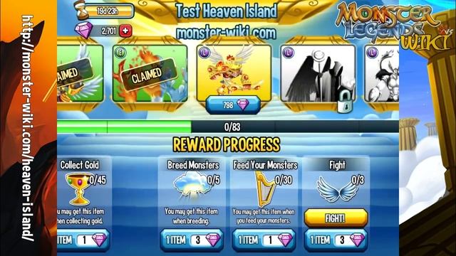 Test Heaven Island - Monster Legends смотреть онлайн