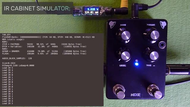 T40GFX Teensy4.0 DSP: IR Cabsim + Reverb смотреть онлайн