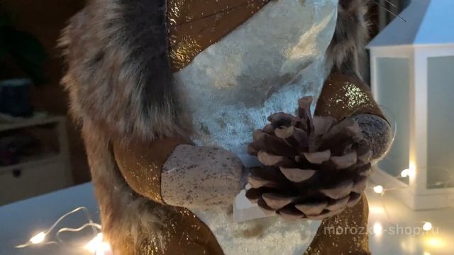 Новогодняя фигурка ЁЖИК С ШИШКОЙ, 20 см 1004099 смотреть онлайн