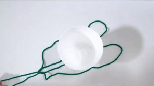 Как сделать кашпо из веревки за 20 секунд.