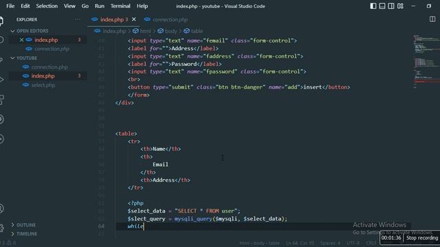 How to Select Data in Database using PHP MySQL смотреть онлайн