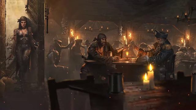 Tavern Music | Tavern For Pirates | Ambience Tavern And Sound Fire Crack