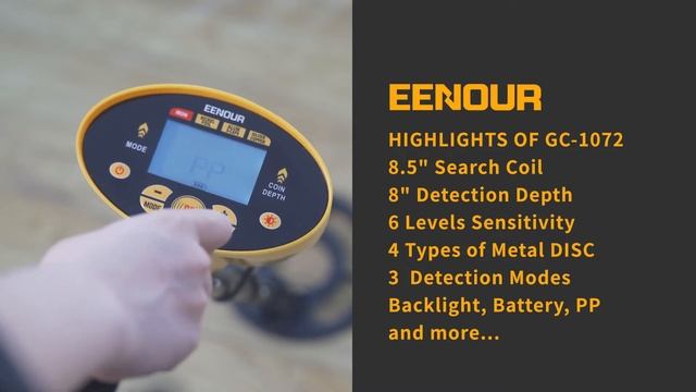 EENOUR GC-1072 Metal Detector смотреть онлайн