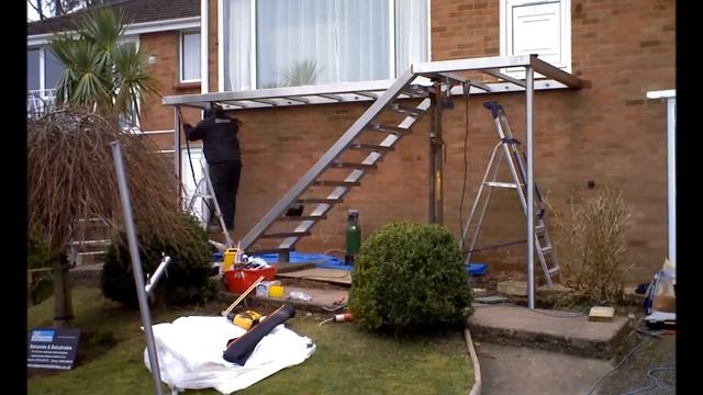 100% Stainless Ltd Installation of balcony, steps & balustrade. смотреть онлайн