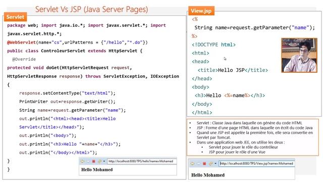 Part 3 Visio Conf Dev Web JEE- Concepts de base Http Servlet JSP MVC смотреть онлайн